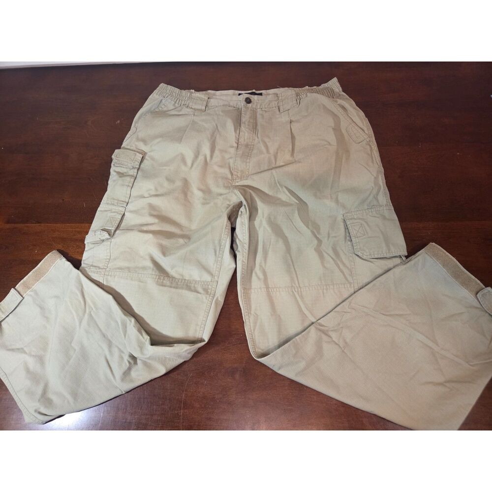 The Diplomat By MGC Men XXL Long Cargo Tactical Pants Tan Khaki Ripstop BDU